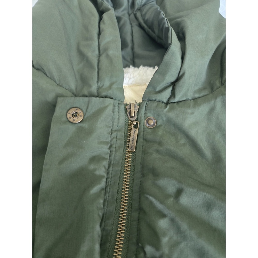 Copper Key ~Woman Size XL Green  Hooded Lightweight Lined Jacket Coat Zip-Up